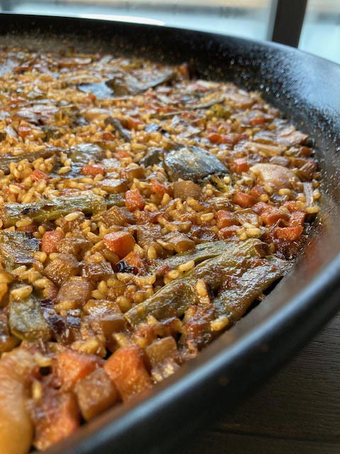 El Senyoret arroz con verduras y mariscos